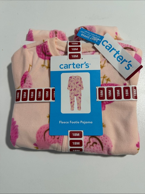 Carter's Other - Carter's - Pink Chicken Fleece Footie Pajamas